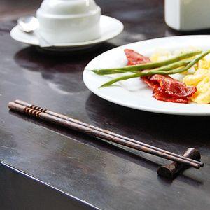 ココナッツウッドのお箸Bタイプ 箸置き付き アジア工房 11024