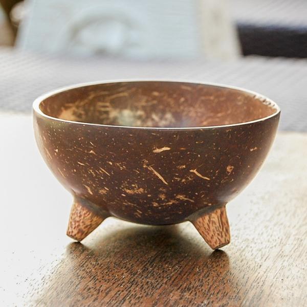 デコレーションボウル 小物入れ 置物 収納 アクセサリーケース 卓上 オブジェ ココナッツ アジアン...