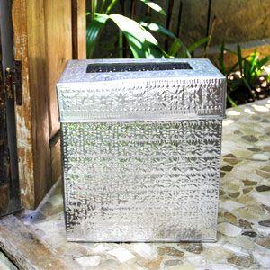 アルミ製インナー付きゴミ箱 スクエア型 シルバー アジア工房 11930-sv