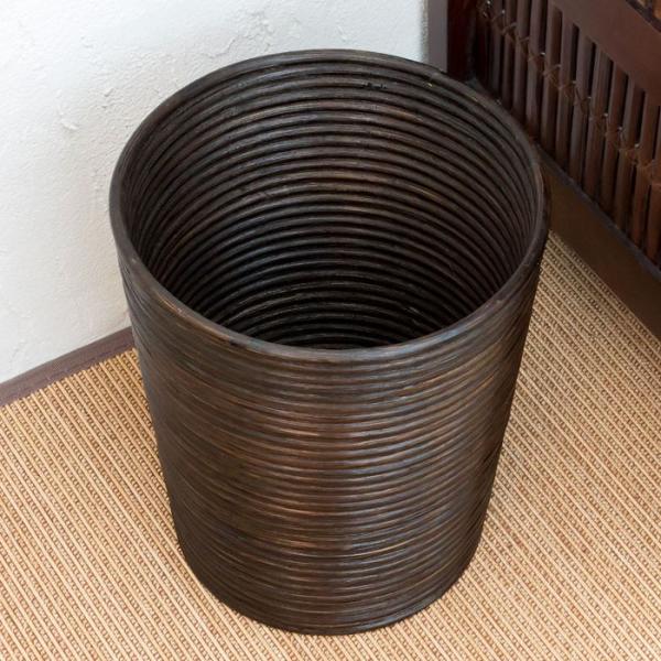 バスケット ゴミ箱 ごみ箱 ダストボックス ラタン 丸型 Lサイズ プランター カバー 収納 鉢カバ...