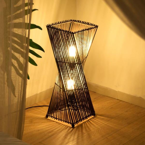 フロアライト 照明 スタンド バンブー製 竹 高さ約60cm アジアン バリ雑貨 間接照明 おしゃれ...