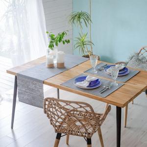 テーブルランナー ウォーターヒヤシンス コット...の詳細画像3