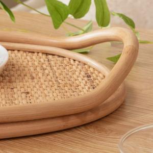 トレイ オーバル ラタン 籐 お盆 トレー M...の詳細画像4