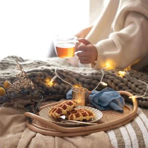 トレイ オーバル ラタン 籐 お盆 トレー M...の詳細画像5