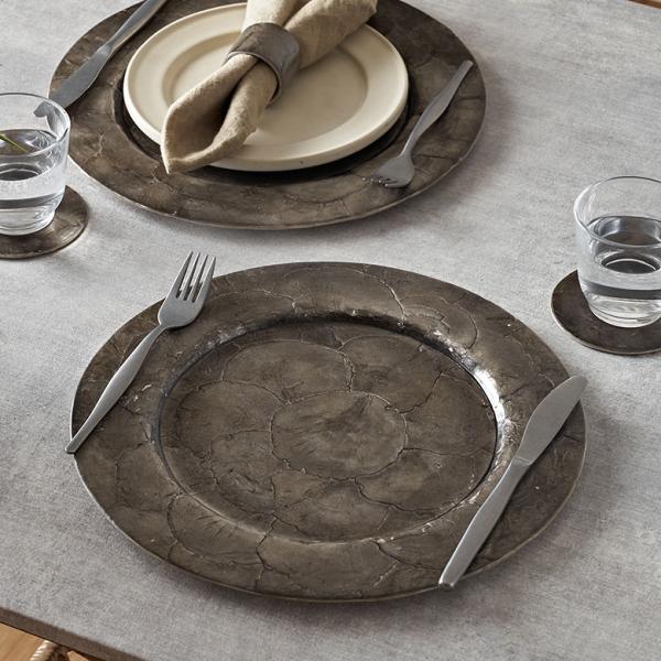 プレート トレイ カピス シェル ラウンド 円型 チャージャー アンダー マット プレイス テーブル...