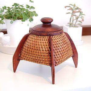 アジアン雑貨 アタ製ロケットケース アジア工房 2111