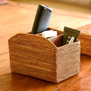 リモコンスタンド リモコン立て ペン立て デスク 机 収納バスケット 間仕切り 4分割 カトラリースタンド 箸立て Bタイプ アジア工房 2304