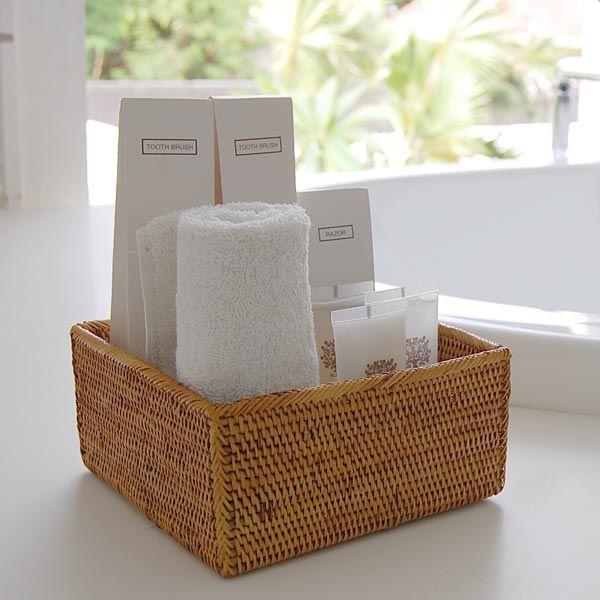 アジアン雑貨 アタ製収納ボックス アジア工房 2412