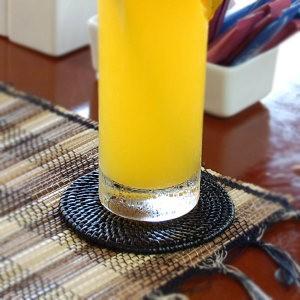 コースター おしゃれ アジアン スクエア カフェ 店舗 ホテル 旅館 アタ製 天然素材 バリ 雑貨 ...