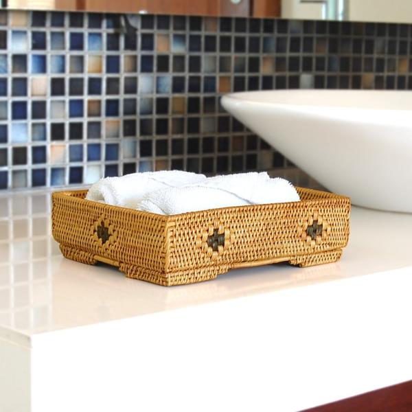 アジアン雑貨 アタの小物入れバスケットトレイ 2727 アジア工房