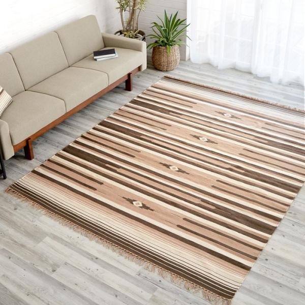 キリムラグ ラグマット コットンキリム ラグ カーペット おしゃれ 長方形 200×250cm Iタ...