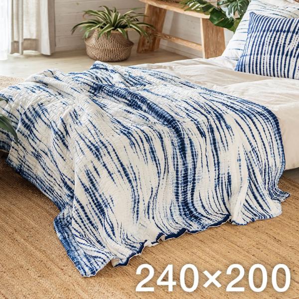 マルチカバー ソファー カバー キルト ベッド こたつ タイダイ 200×250 cm 正方形 洗え...