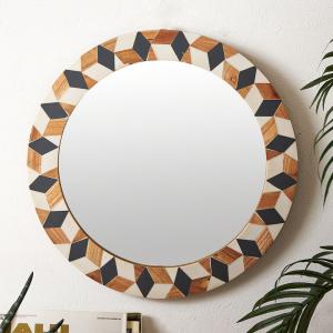 Francfranc（フランフラン） 鏡 リナ ウォールミラー ピンクゴールド