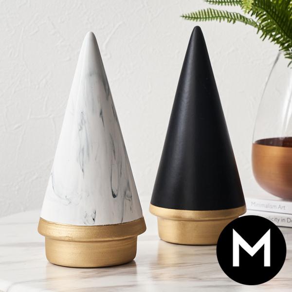 ツリー オブジェ セラミック Mサイズ 約 高さ 21cm クリスマス グッズ 置き物 置物 陶磁器...