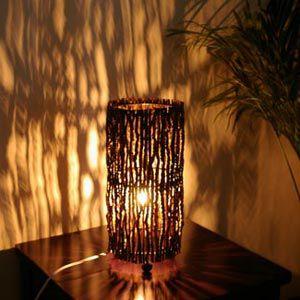 アジアン雑貨 パームツリーランプ コラムタイプ丸型 アジア工房 4031