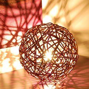 アジアン雑貨 ラタンコロコロライト アジア工房 4202