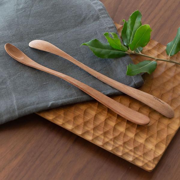 マドラースプーン 育てる木のカトラリー 天然木 ロンガンウッド 竜眼 無塗装 ハンドメイド キッチン...