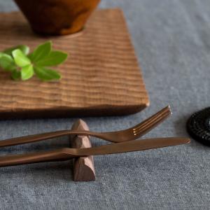 箸置き カトラリーレスト ウォルナットウッド ...の詳細画像4