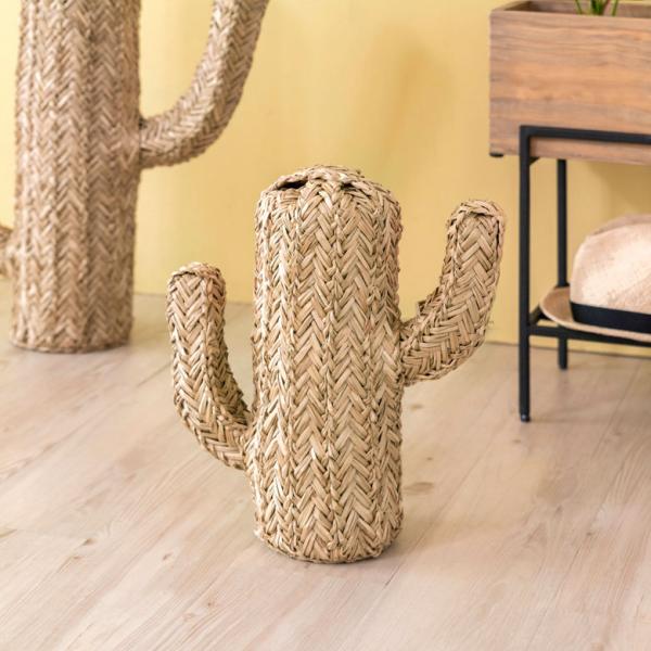 サボテン 置き物 オブジェ ハットスタンド アジアン雑貨 ディスプレイ インテリア H約35cm シ...