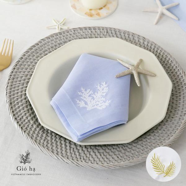 ナプキン ナフキン マルチクロス ベトナム 刺繍 約 W 46cm D 46cm お弁当 お弁当箱 ...