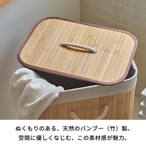 ランドリーバスケット 洗濯カゴ ゴミ箱 65リ...の詳細画像2
