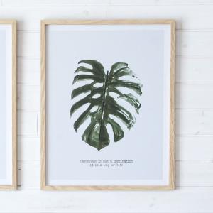 アートパネル ボタニカル ウォールアート 壁掛け 壁飾り モンステラ 柄 リーフ 植物 西海岸 男前 ビーチハウス 絵画 ナチュラル シンプル 65370