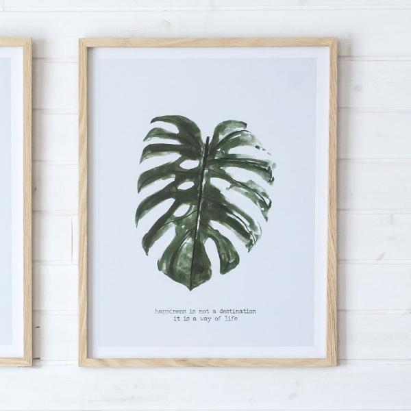 アートパネル ボタニカル ウォールアート 壁掛け 壁飾り モンステラ 柄 リーフ 植物 西海岸 男前...