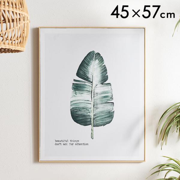インテリアアートパネル アートフレーム 壁掛け アート 植物 フレーム付き アートパネル 南国 バナ...