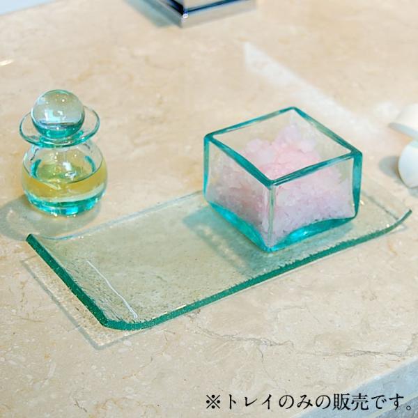 ガラスプレート デコレーショントレイ 長方形 皿 食器 アジアン リゾート 角皿 小皿  キッチン用...