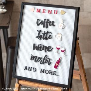 レターボード用文字パーツ 4種 英語 筆記体 ...の詳細画像1