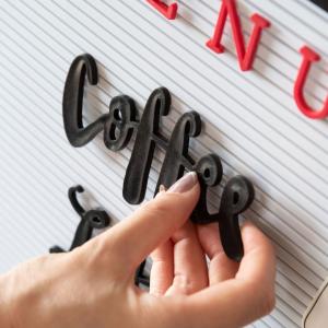 レターボード用文字パーツ 4種 英語 筆記体 ...の詳細画像3