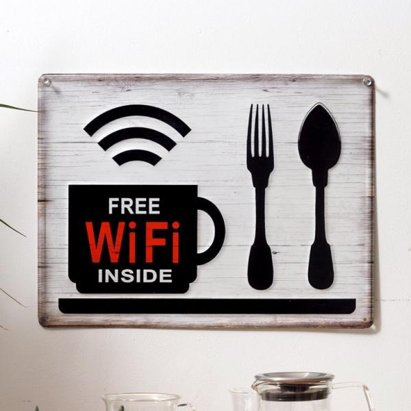 サインボード ブリキボード ブリキ サインプレート 壁掛け オブジェ プレート 看板 ボード Wi-...