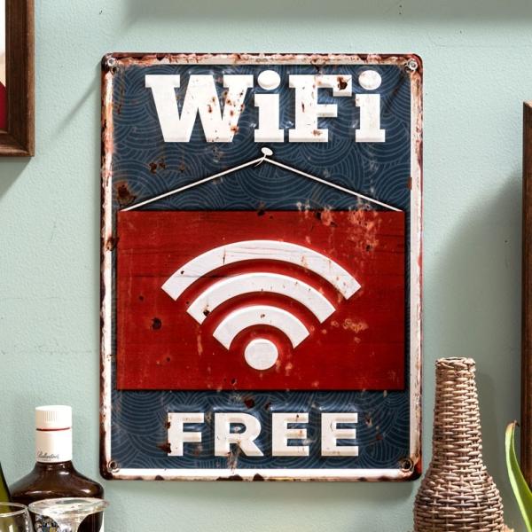 サインボード ブリキボード ブリキ サインプレート 壁掛け オブジェ プレート 看板 ボード Wi-...