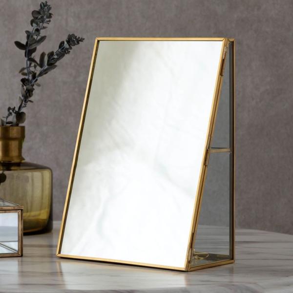 アクセサリーケース ジュエリーボックス 小物入れ アクセサリー ケース 収納 フタ付き ガラス 真鍮...