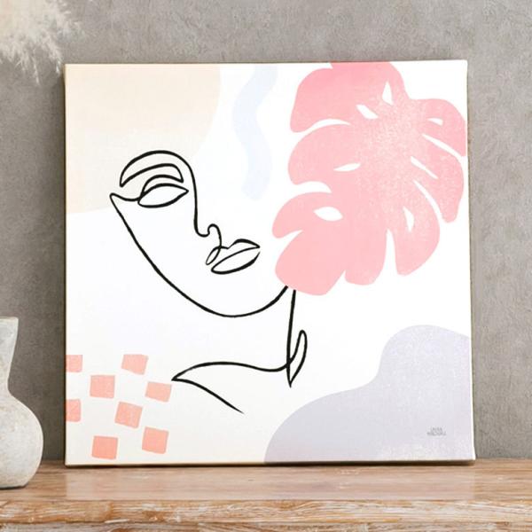 アートパネル ラインアート イメージ画 キャンパス パネル 約 W 50cm D 50cm H 2....