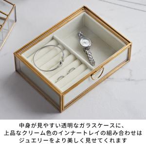 アクセサリー ケース ガラス 真鍮 引き出し ...の詳細画像5