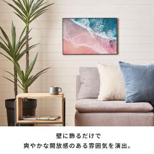 アート フレーム パネル 波 海 キャンパス ...の詳細画像3
