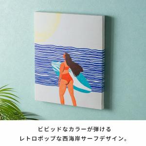 アートパネル 縦長 海 ポップアート 賃貸 リ...の詳細画像3