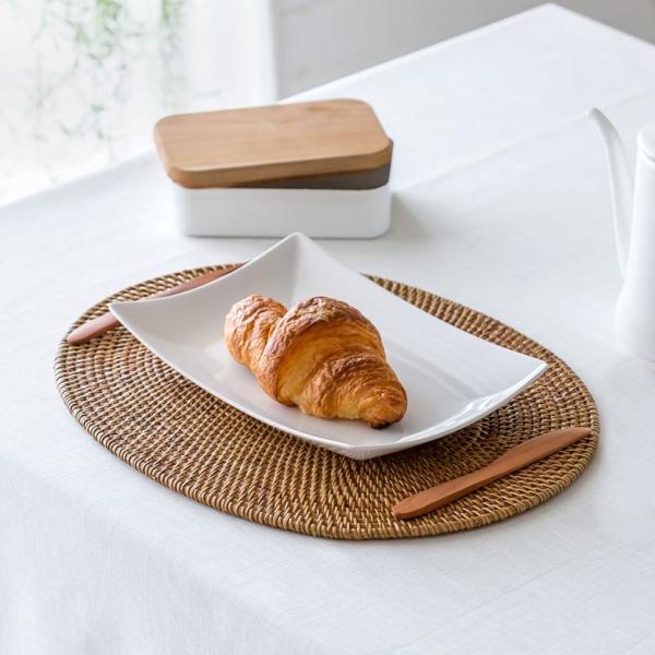 ランチョンマット おしゃれ アジアン 30×40cm プレースマット 楕円形 オーバル ナチュラル ...