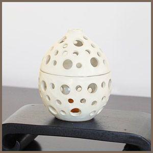 アジアン雑貨 陶器のキャンドルホルダー 2色 アジア工房 800