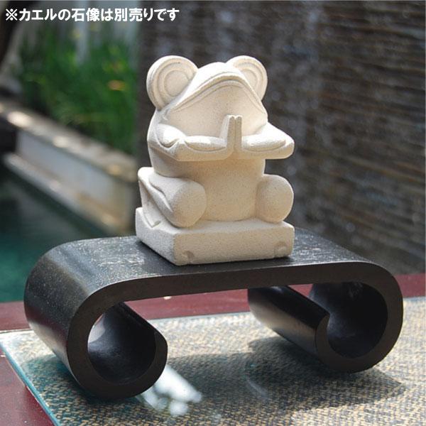 アジアン雑貨 木彫りの飾り台 Mサイズ 8342