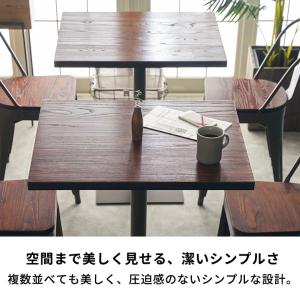 テーブル カフェ 長方形 60×70 店舗 レ...の詳細画像2