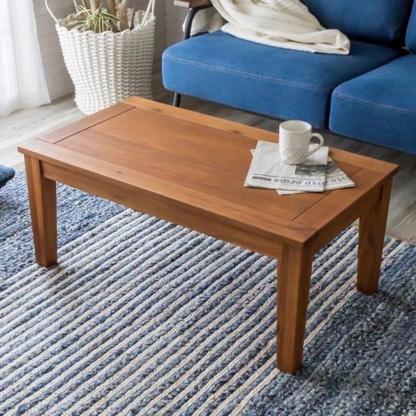 テーブル センターテーブル 木製 天然木 西海岸 男前 91022