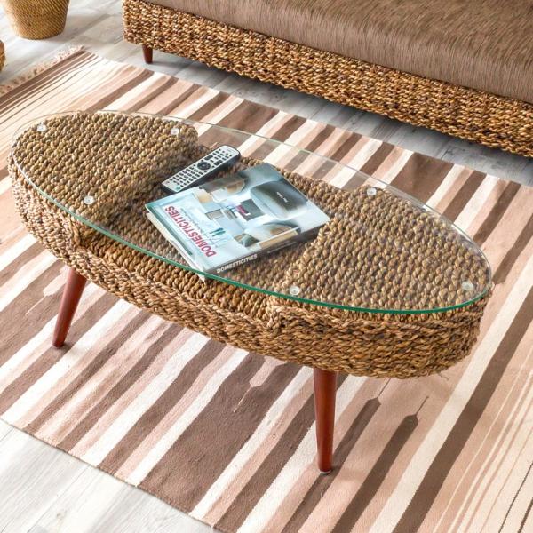 テーブル センターテーブル ローテーブル コーヒーテーブル アバカ 天然木 リビングテーブル おしゃ...