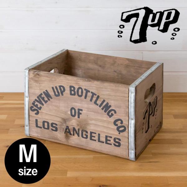 スタッキングウッドボックス ヴィンテージ風 Mサイズ 天然木 木製 収納 整理 セブンアップ 収納ボ...