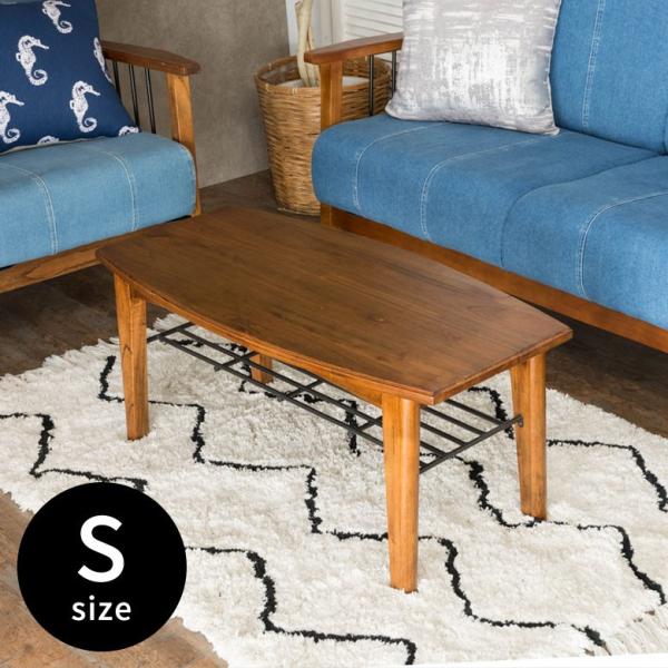 ローテーブル ウッド センターテーブル おしゃれ 木製 収納付き 収納棚 カフェ 天然木 北欧 長方...