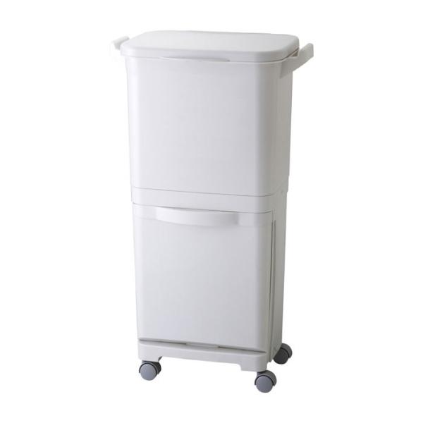 ゴミ箱 ごみ箱 分別 2分別 45L キャスター付き フタ付き 45リットル スリム 縦型 シンプル...