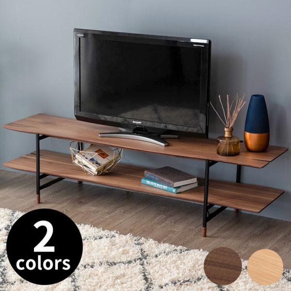 TV ロー ボード 木製 スチール ナチュラル ブラウン W 150cm D 41.5cm ラック ...