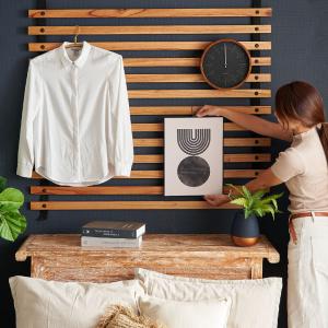 パーテーション ロール ワイド 天然木 ウッド...の詳細画像4