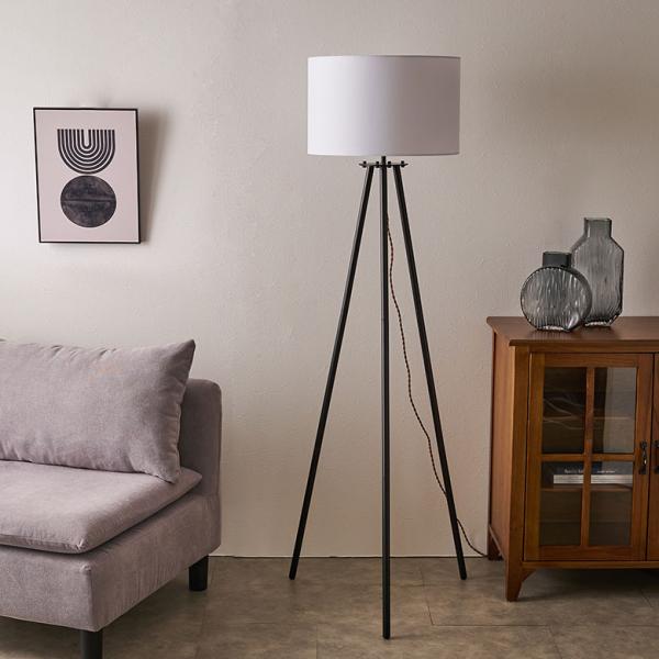 スタンド ライト 照明 ランプ 電球付き 60W 約 W 50cm D 46cm H 151cm 白...